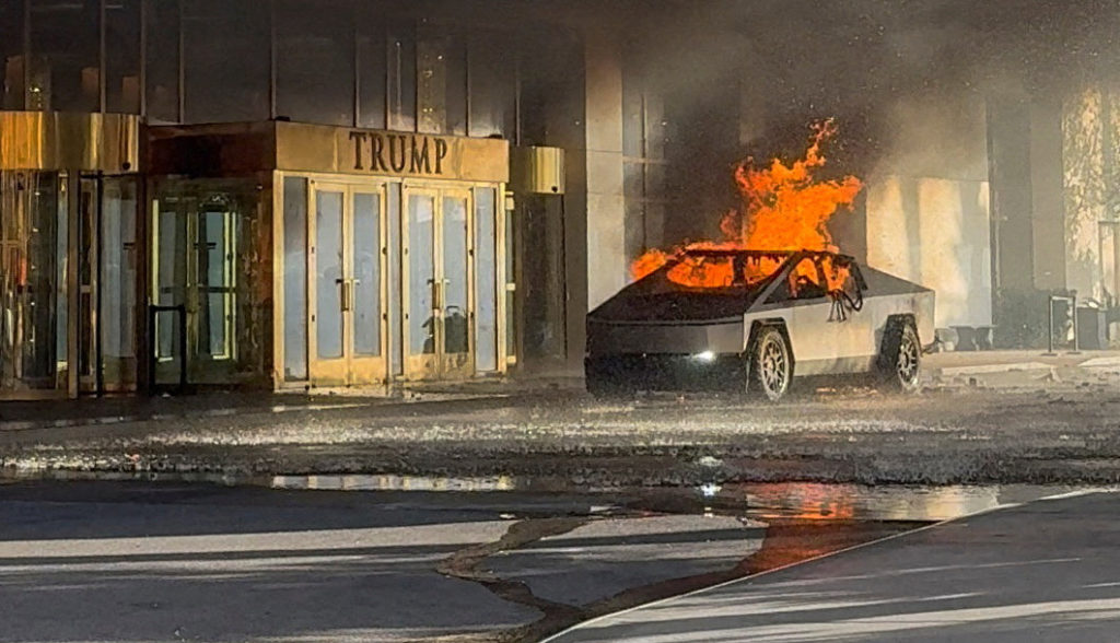 Tesla Cybertruck detonation